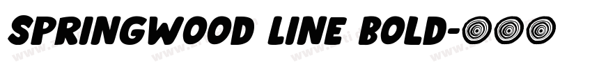 Springwood Line Bold字体转换 Springwood Line Bold字体转换